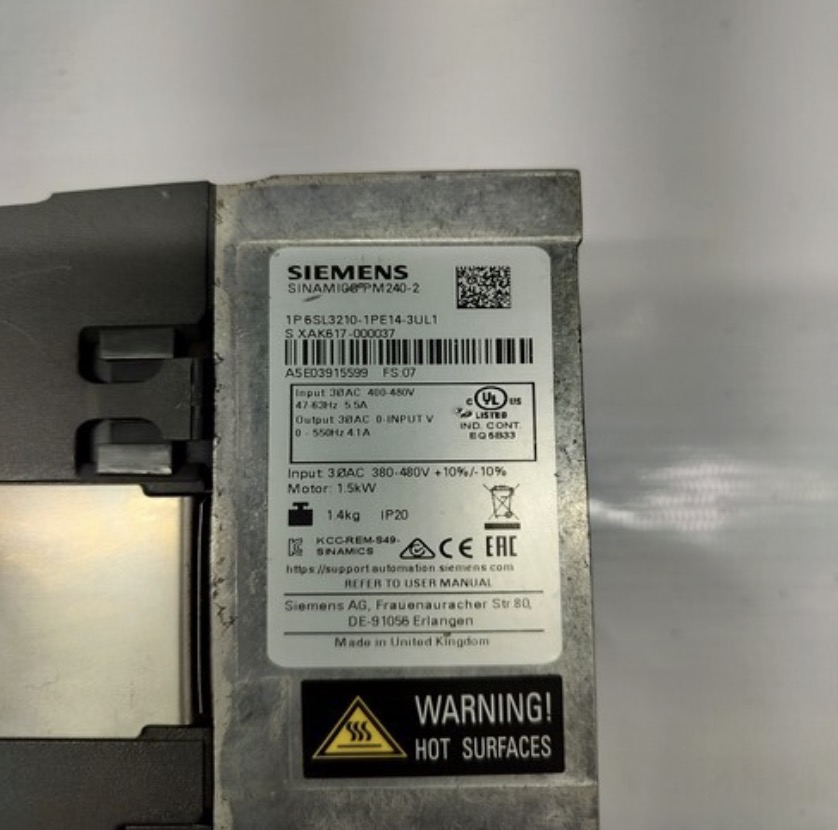 Siemens 6SL3210-1PE14-3UL1